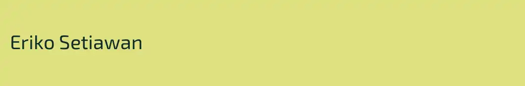 Eriko Setiawan